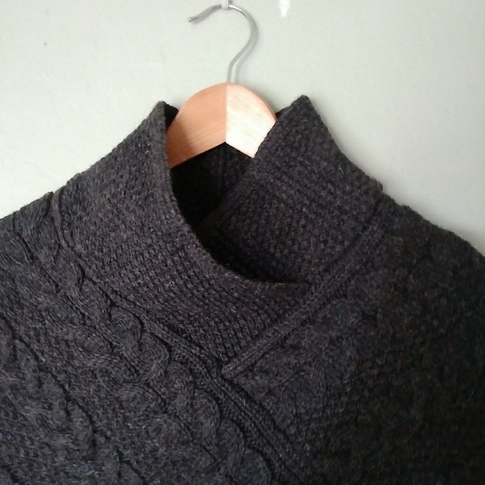 Wool poncho
